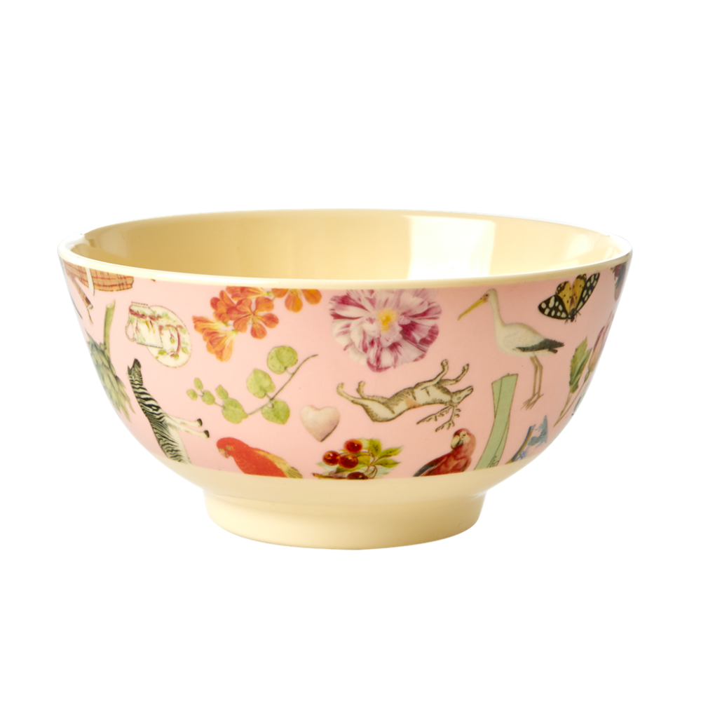 Pink Art Print Melamine Bowl Rice DK